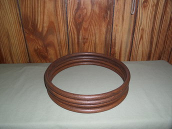 round wood look rings