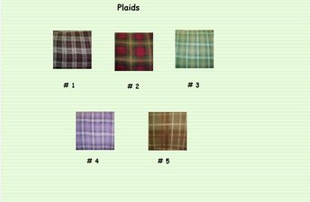 5 Plaid Polar Fleece Polyester Fabrics Sold by the Yard BTY Sewing, Crafts and Pet Supplies